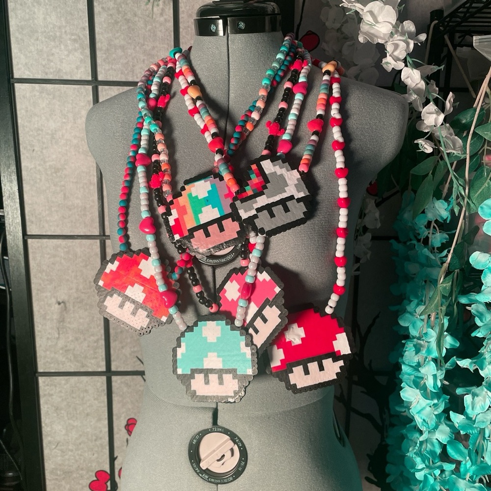 Mario mushroom perler